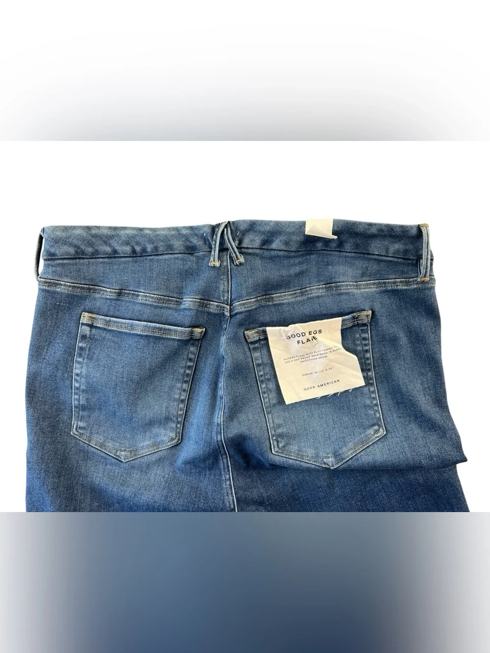 New Good American good flare jeans high Rise - Picture 13 of 16